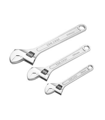 Tolsen Wrench Adjustable 3 pc Set 150mm,200mm,250mm