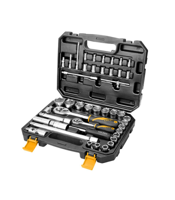 Tolsen Socket Set 1/4 inch  4-14mm & 1/2 inch  10-32mm 43pc (Industrial) 