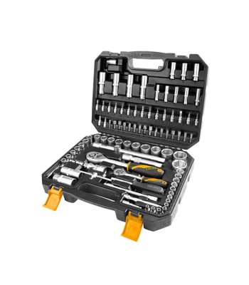 Tolsen Socket Set 1/4 inch  4-14mm & 1/2 inch  10-32mm 94pc (Industrial) 