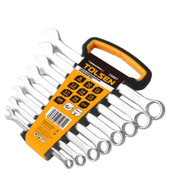 Tolsen Spanner Set Combination 8pc in Hanger (8,10,12,13,14,17,19)