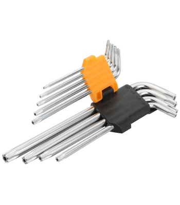 Tolsen 9pcs Torx Long Arm Hex Key Set 