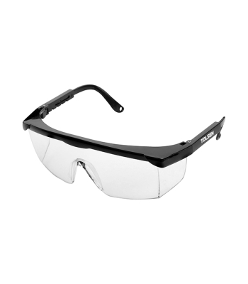 Tolsen Glasses Safety Clear Wrap Around Frame (Black Frame) 