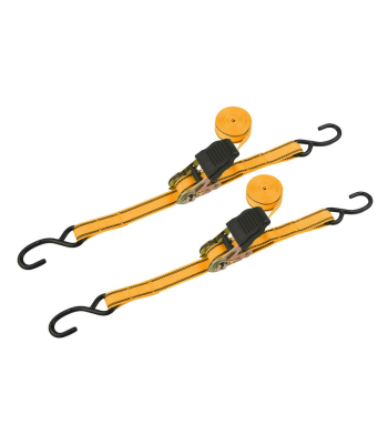 Tolsen Tie Down Ratchet 2 pc  25mm x 5M 225kg Indust. 