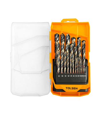 Tolsen Drill Set Blk Brnz 25pc 1-13mm x.5mm (Industrial) 