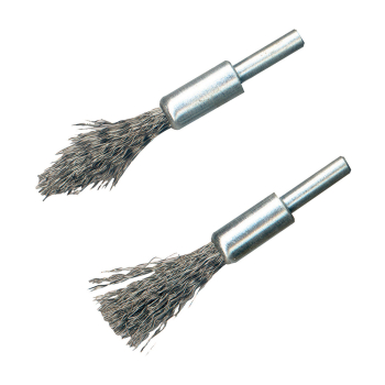 Silverline Steel De-Carb Brush Set 2pk - 6mm Shank - Code 190316