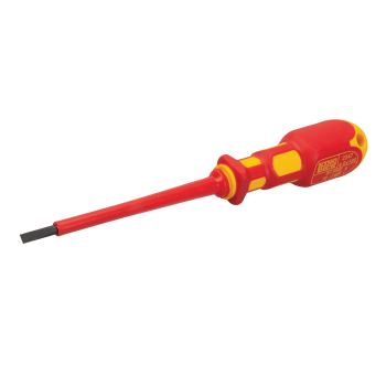 King Dick Slotted VDE Screwdriver - 2.5 x 75mm - Code 22470