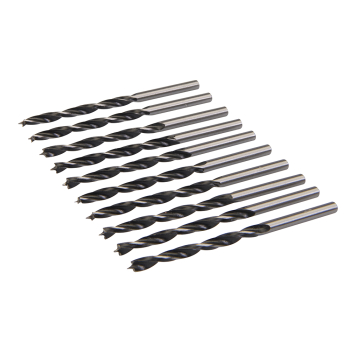 Silverline Lip & Spur Drill Bits 10pk - 4mm - Code 257690