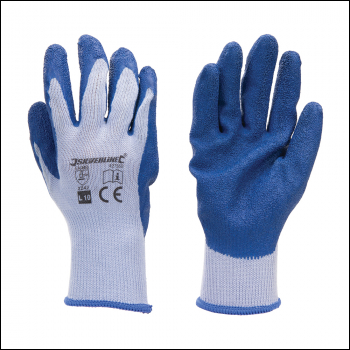 Silverline Latex Builders Gloves - L 9 - Code 427550