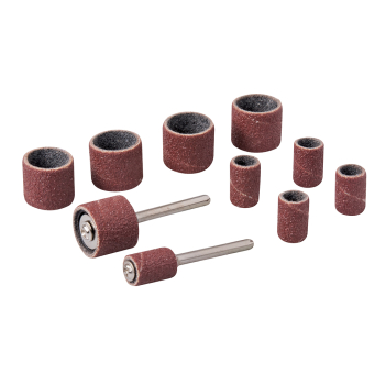 Silverline Rotary Tool Drum Sanding Kit 12pce - 6.35mm (1/4 inch ) & 12.70mm (1/2 inch ) - Code 675272