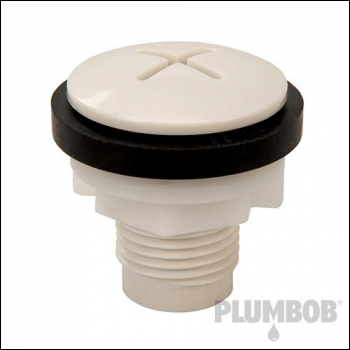 Plumbob White Blanking-Off Plug - 21-30mm - Code 715225