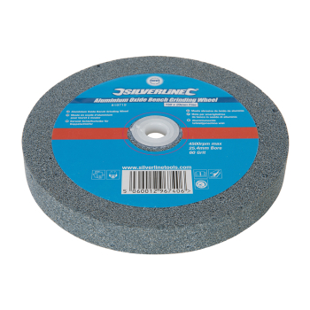 Silverline Aluminium Oxide Bench Grinding Wheel - 150 x 20mm Fine - Code 819719