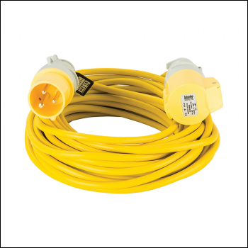 Defender Extension Lead Yellow 1.5mm2 16A 14m - 110V - Code E85111