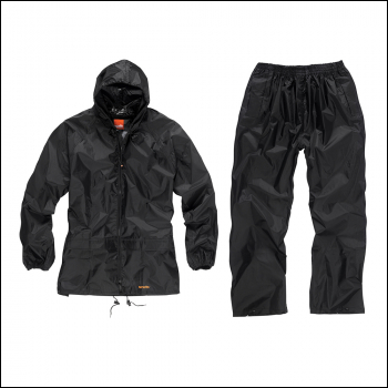 Scruffs Waterproof Suit Black - L - Code T54559