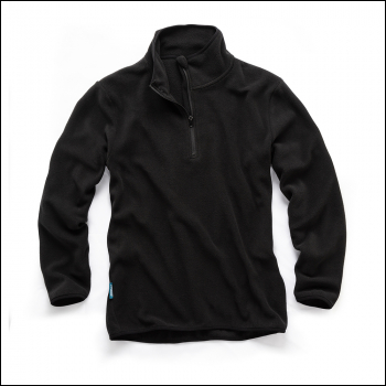 Tough Grit 1/4-Zip Fleece Black - M - Code THC00286