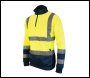 Tough Grit Hi-Vis 2-Tone Sweatshirt Yellow/Navy - XL - Code 164972