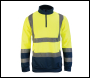 Tough Grit Hi-Vis 2-Tone Sweatshirt Yellow/Navy - XL - Code 164972