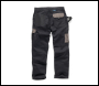 Tough Grit Work Trousers Black - 40L - Code 347479