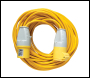 Defender Extension Lead Yellow 1.5mm2 16A 25m - 110V - Code E85230