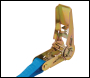 Silverline Ratchet Tie Down Strap S-Hook - 4.5m x 25mm - Rated 250kg Capacity 500kg - Code MS21S