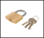 Silverline Brass Padlock - 50mm - Code MSS04