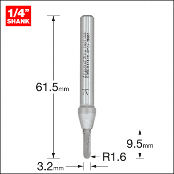 Trend Radius 1.6mm Radius X 3.2mm Diameter - Code C050X1/4TC