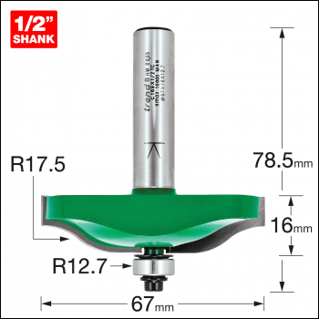 Trend Bearing Guided Ogee Panel 17.5mm Radius - Code C169X1/2TC