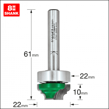 Trend Broken Ogee 2.4mm Radius - Code C131X8MMTC