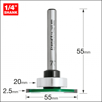 Trend Weatherseal Groover 2.5mm X 7mm - Code C211AX1/4TC