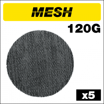 Trend Mesh Random Orbital Sanding Disc 5pc 125mm 120 Grit - Code AB/125/120M