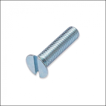 Trend M6 X 25mm Countersunk Slot Machine Screw - Uk Only - Code WP-SCW/31