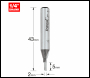 Trend Single Flute Cutter 2mm Diameter - Code 2/10X1/4TC