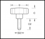 Trend Lobe Knob M6 X 20 2 Off - Code KB5/M/6