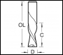 Trend Spiral Down-cut 9.5mm Diameter 1/2 inch  Shank - Code S55/3LHX12STC