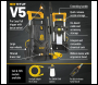 V-TUF V5 110v X2 Tough DIY Site Electric Pressure Washer - 2175psi, 150Bar, 6L/min - 8 m HI-VIS HOSE & 5m CABLE - Code V5110X2