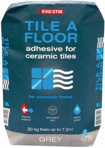 Bostik Tile A Floor Adhesive For Ceramic Tiles - Grey - 5 kg - Box of 3