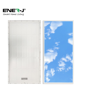 ENER-J 1195x595mm SKY Cloud LED Backlit Panel, 2D Effect, 60W - Code E815