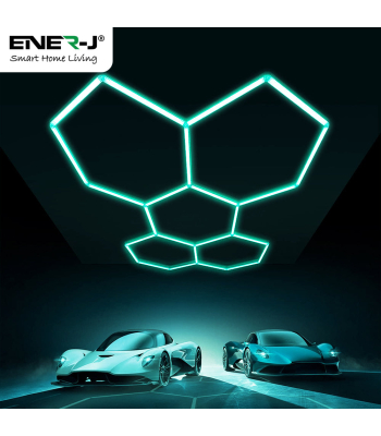 ENER-J 150W Car Showroom Light 2347mm*1641mm *22mm (24pcs),PC T5 Tubes, RGB with Remote, Connector 20pcs - Code T303RGB