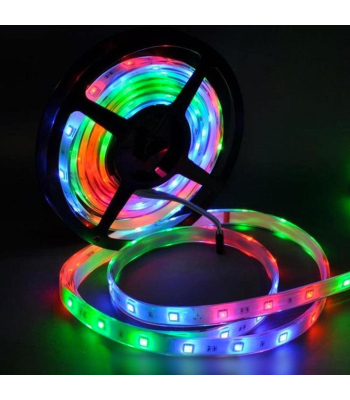 ENER-J 5 meter Running RGB Magic LED Strip with PS and Remote - Code T446