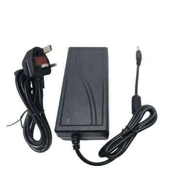 ENER-J 12V 5A 60W Plastic Power Supply Adapter, U.K. Plug - Code T675