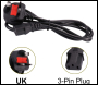 ENER-J 24V 2A 24W Plastic Power Adapter with UK Plug - Code T470