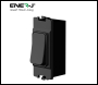 ENER-J 1 Gang Grid Switch - MK Logic Style Black - Code WS1070B