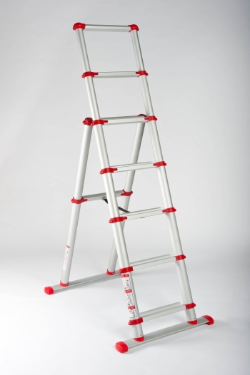 Telesteps Red line 2m Telescopic Combi Ladder