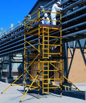 BoSS Zone 1 Double Width Fibreglass (GRP) Tower - 2.5m Length - 9.7m Working Height - 336545