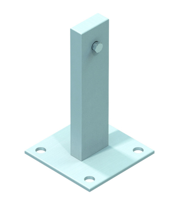 Zarges Ground Plate Galvanised to suit Fixed Ladder - Code 43253
