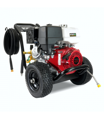 V-TUF GB130 Industrial 13HP Gearbox Driven Honda Petrol Pressure Washer - 3626psi, 250Bar, 15L/min - Complete With Quick Release Hose, Lance & Nozzles