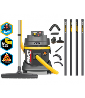 V-TUF MIGHTY HSV- 21L M-Class 240v Industrial Dust Extraction Vacuum Cleaner & High Level Cleaning Kit1 - Code MIGHTYHSV240-KIT1