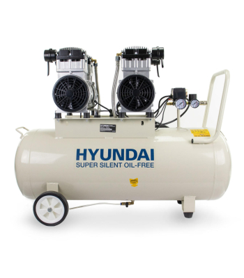 Hyundai HY2150100 4hp 100L Oil Free Low Noise Electric Air Compressor 10.6CFM 145psi Direct Drive - HY2150100