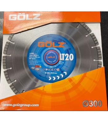 GOLZ LT20 Professional Turbo Segmented Blade 300mm with 20.0 bore - Code GOLZ_LT20_300