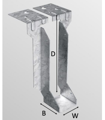 BPC Timber to Masonry Joist Hanger  inch S inch  - Different 100mm available - Code SMH/S/100