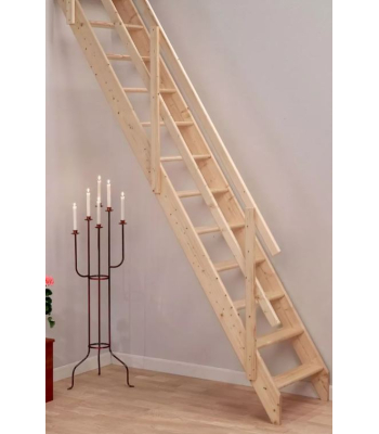 DOLLE Lisbon 12 Tread Loft Stairs Including Handrail - DOLLE-1059412